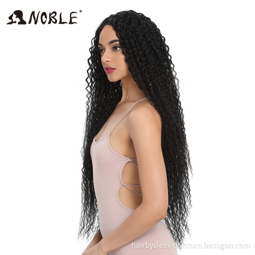 MAGIC Hair Synthetic Lace Front Wig Long Wavy Hair 34 Inch Blonde Wigs For Black Women Ombre Hair Synthetic Lace Front Wigs